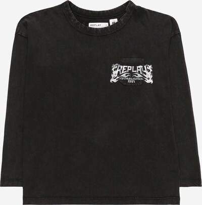 REPLAY Shirt in schwarz / weiß, Produktansicht