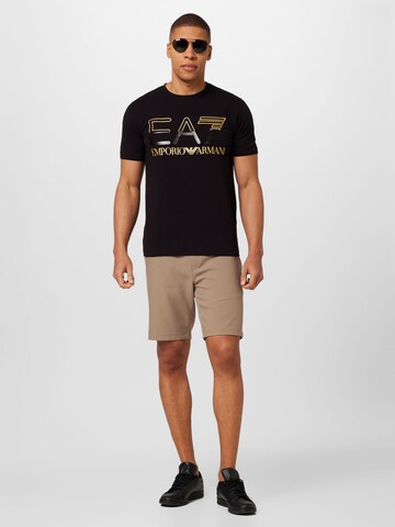 EA7 Emporio Armani - Camiseta en negro