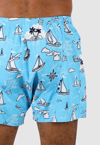 Lousy Livin Boxershorts Set 'Cap du Lousy' in Blau