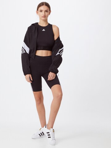 ADIDAS SPORTSWEAR Regular Sportbroek 'Designed To Move 3-Stripes' in Zwart