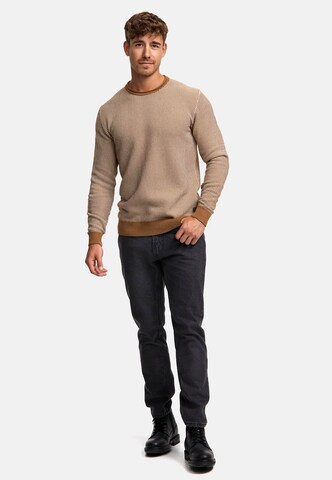 INDICODE JEANS Sweater ' League ' in Beige