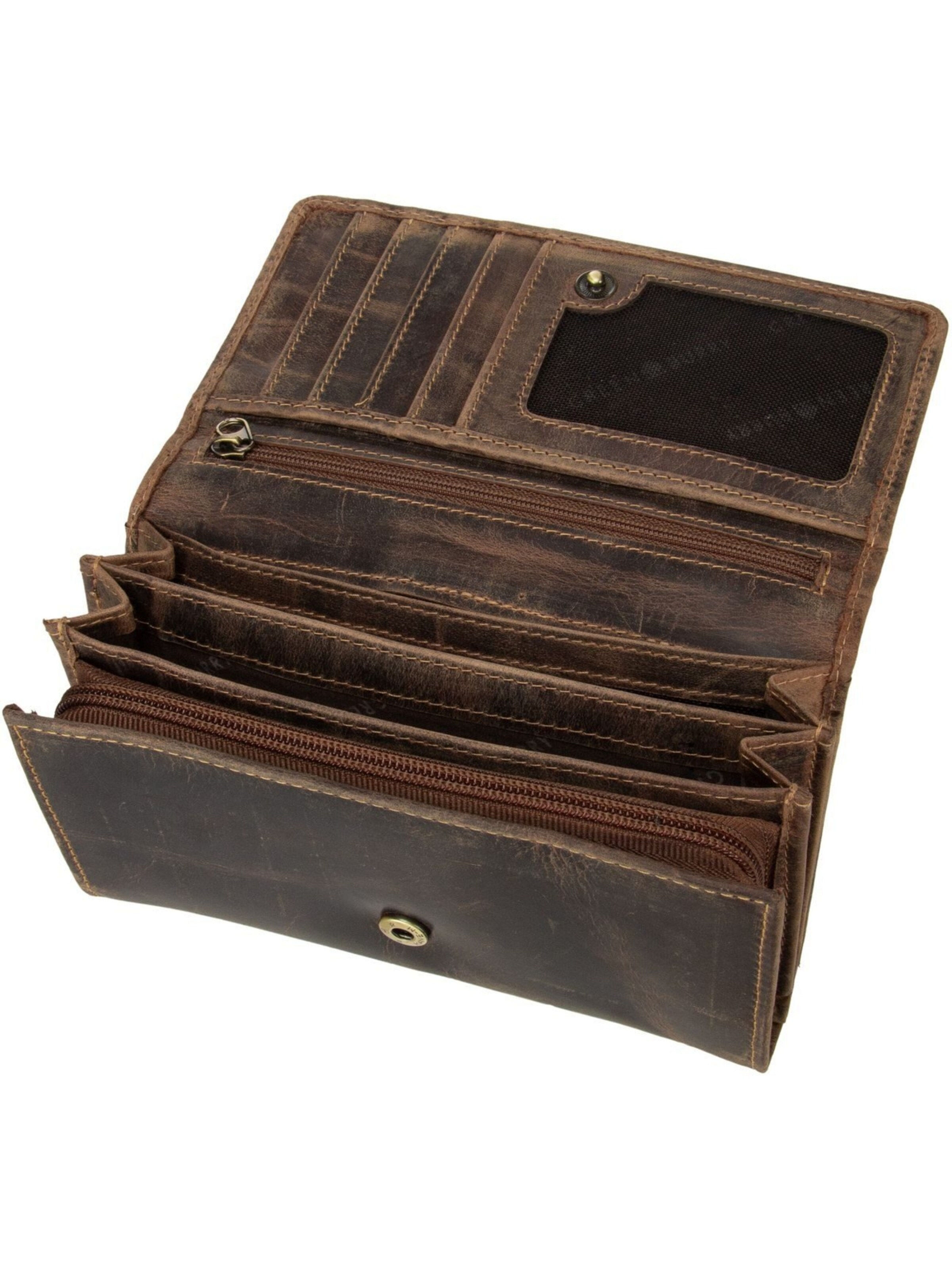 GREENBURRY Portemonnee 'Vintage 1533' in Bruin