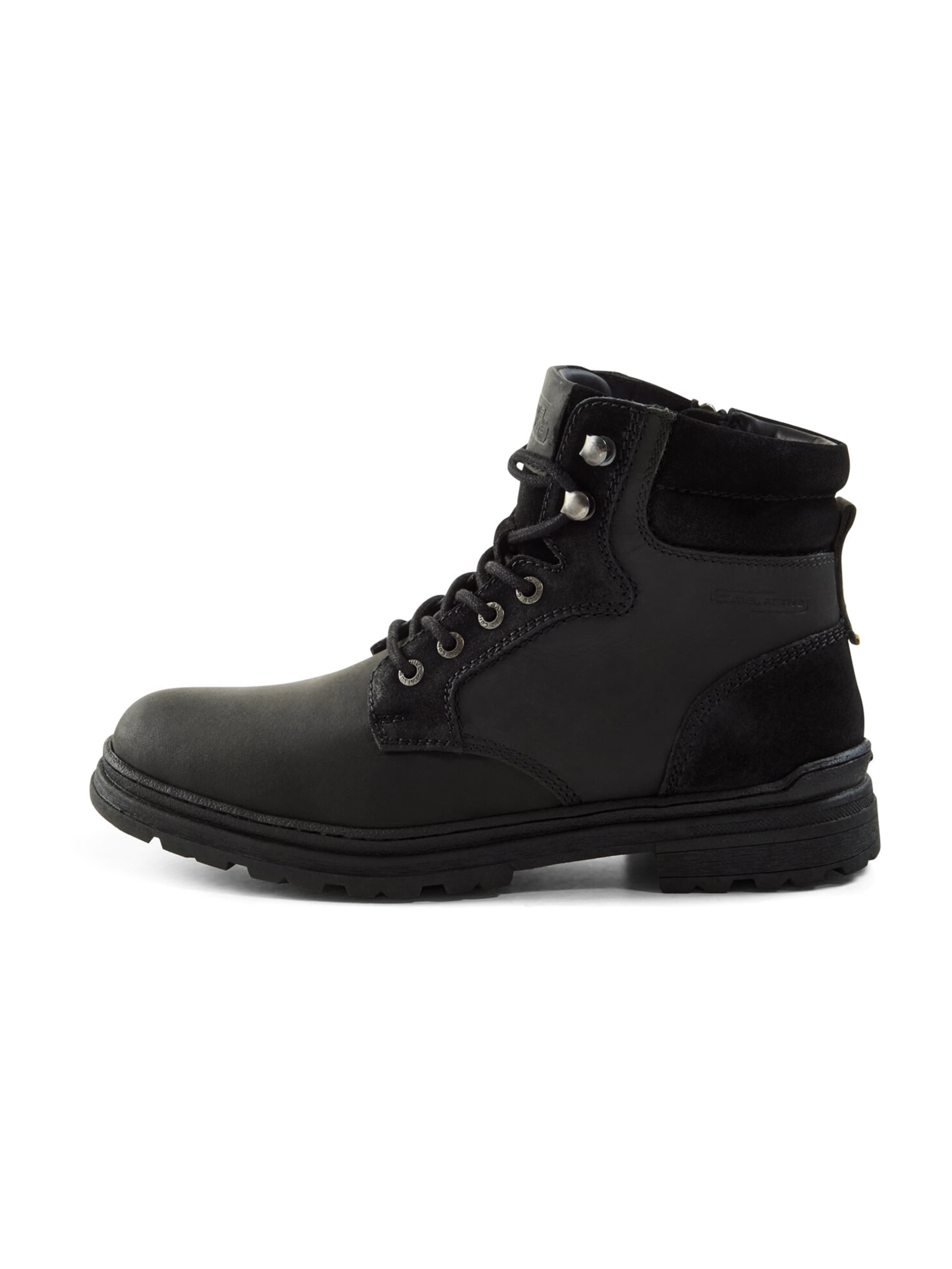 CAMEL ACTIVE Lace-Up Boots 'KENT' in Black: side