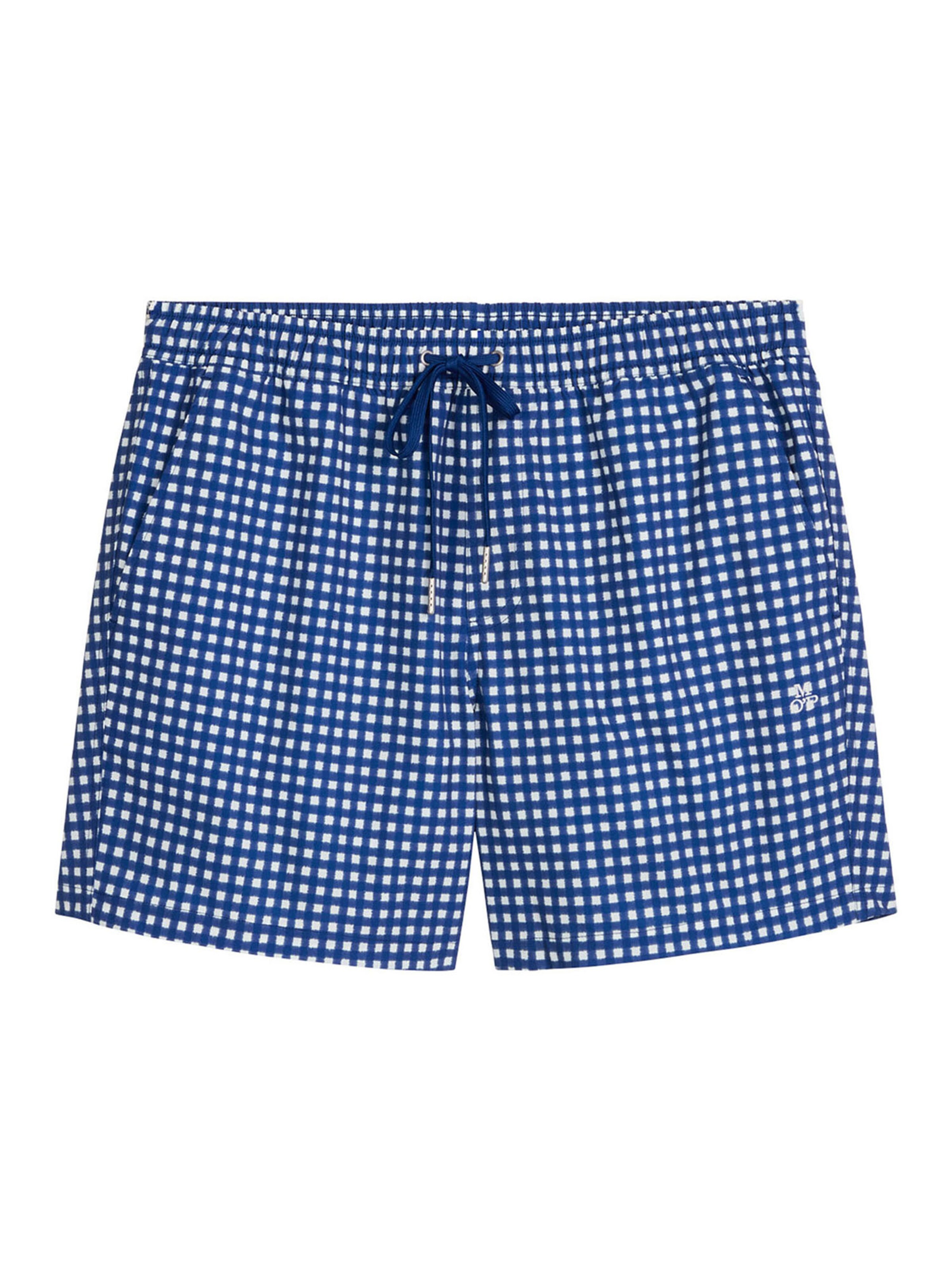 Marc O'Polo Zwemshorts ' Woven ' in Blauw: voorkant