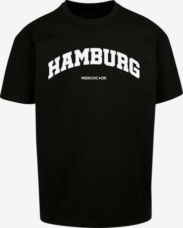 Maglietta 'Hamburg' di Merchcode in nero: frontale