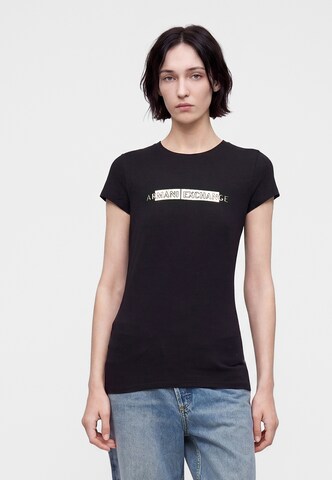ARMANI EXCHANGE Koszulka w kolorze czarny: przód