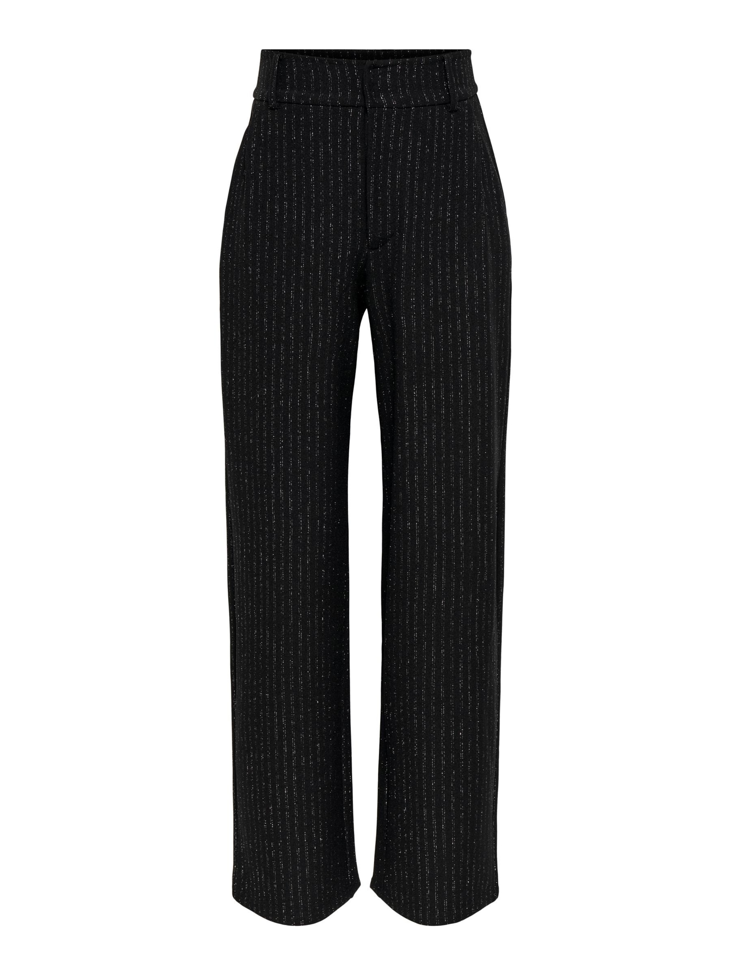 JDY - regular Pantalón plisado en negro: frente