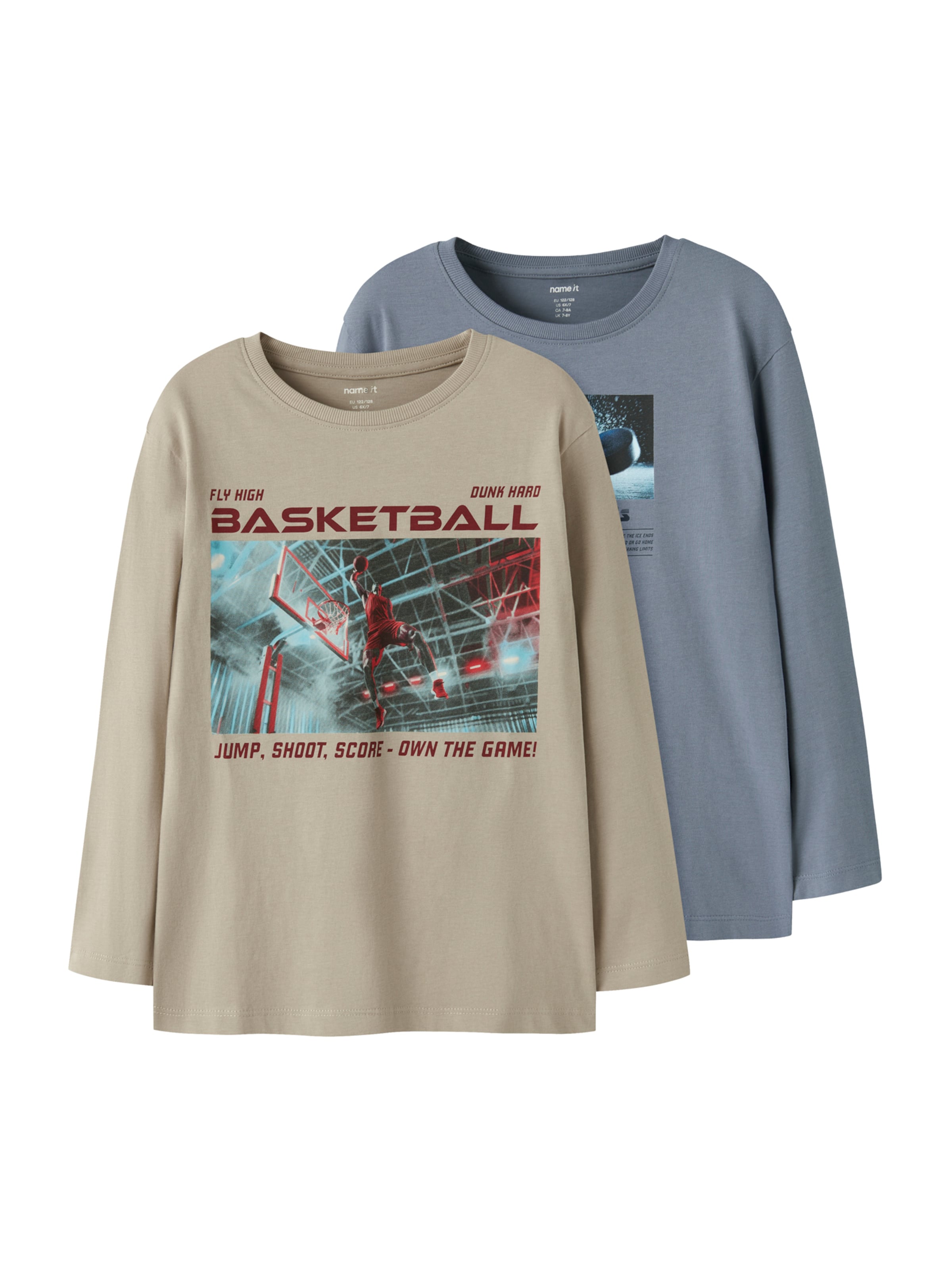 NAME IT Μπλουζάκι 'NKMVOTO' σε μπλε: μπροστά