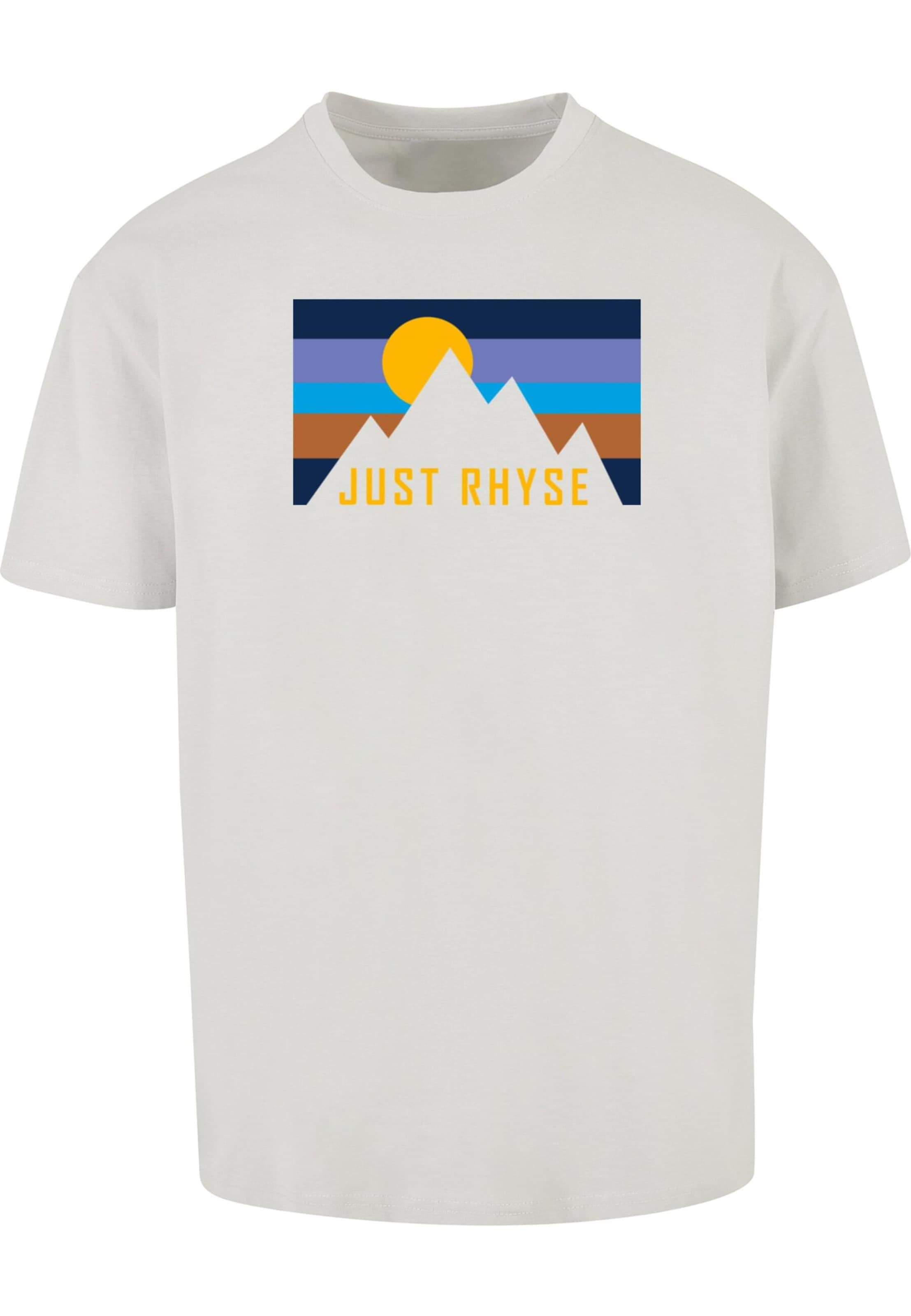 Just Rhyse Shirt 'Mountainside' in Grau: Vorderseite