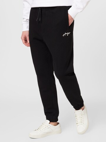 HUGO Tapered Pants 'Drasilia' in Black: front