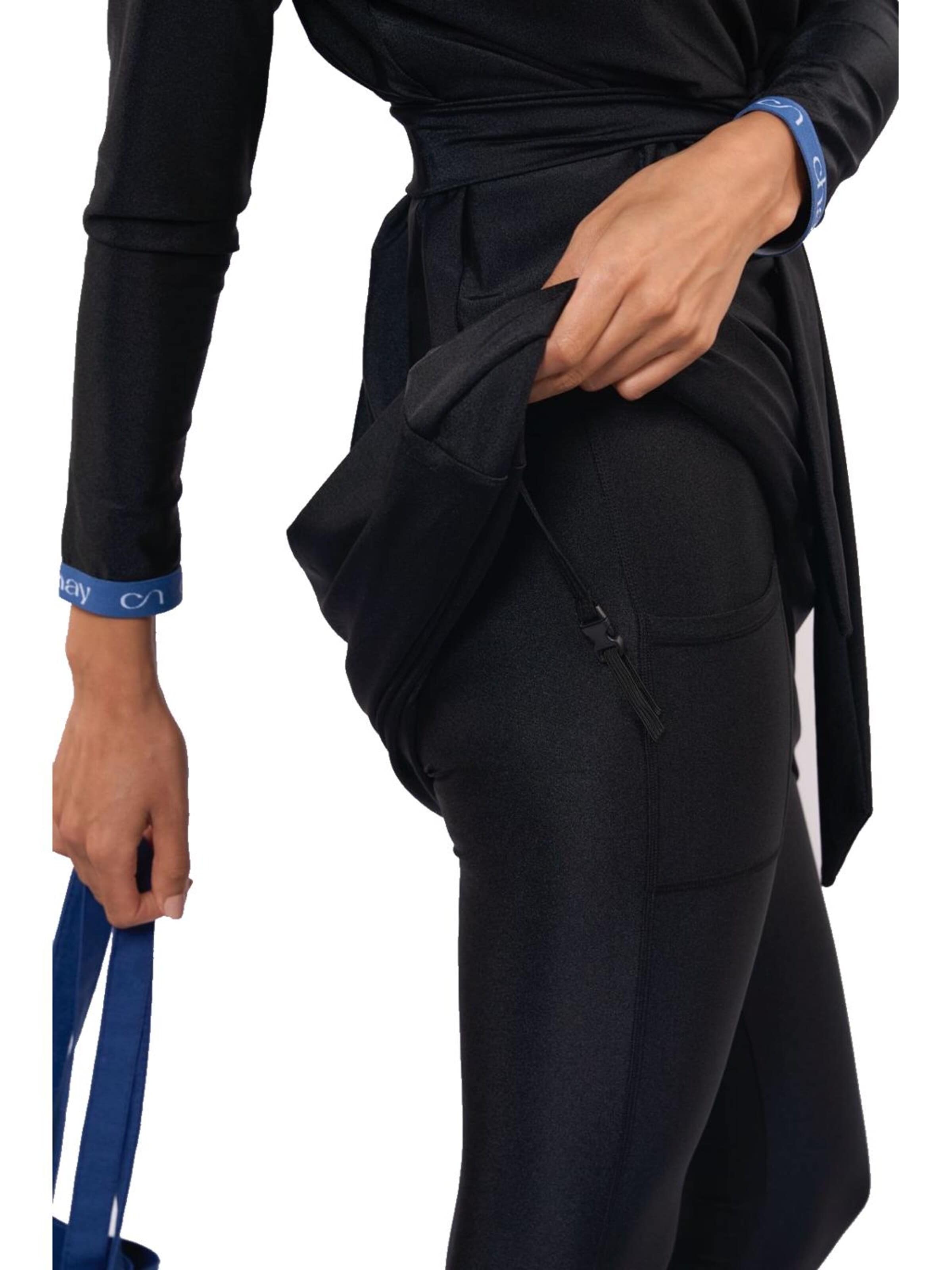 Chay High neck Uimapukumekko 'Chay Nis Elegance Black Burkini - Swimset' värissä musta