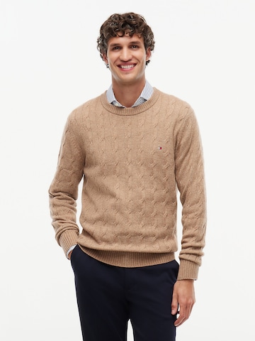 TOMMY HILFIGER Pullover in Braun: Vorderseite