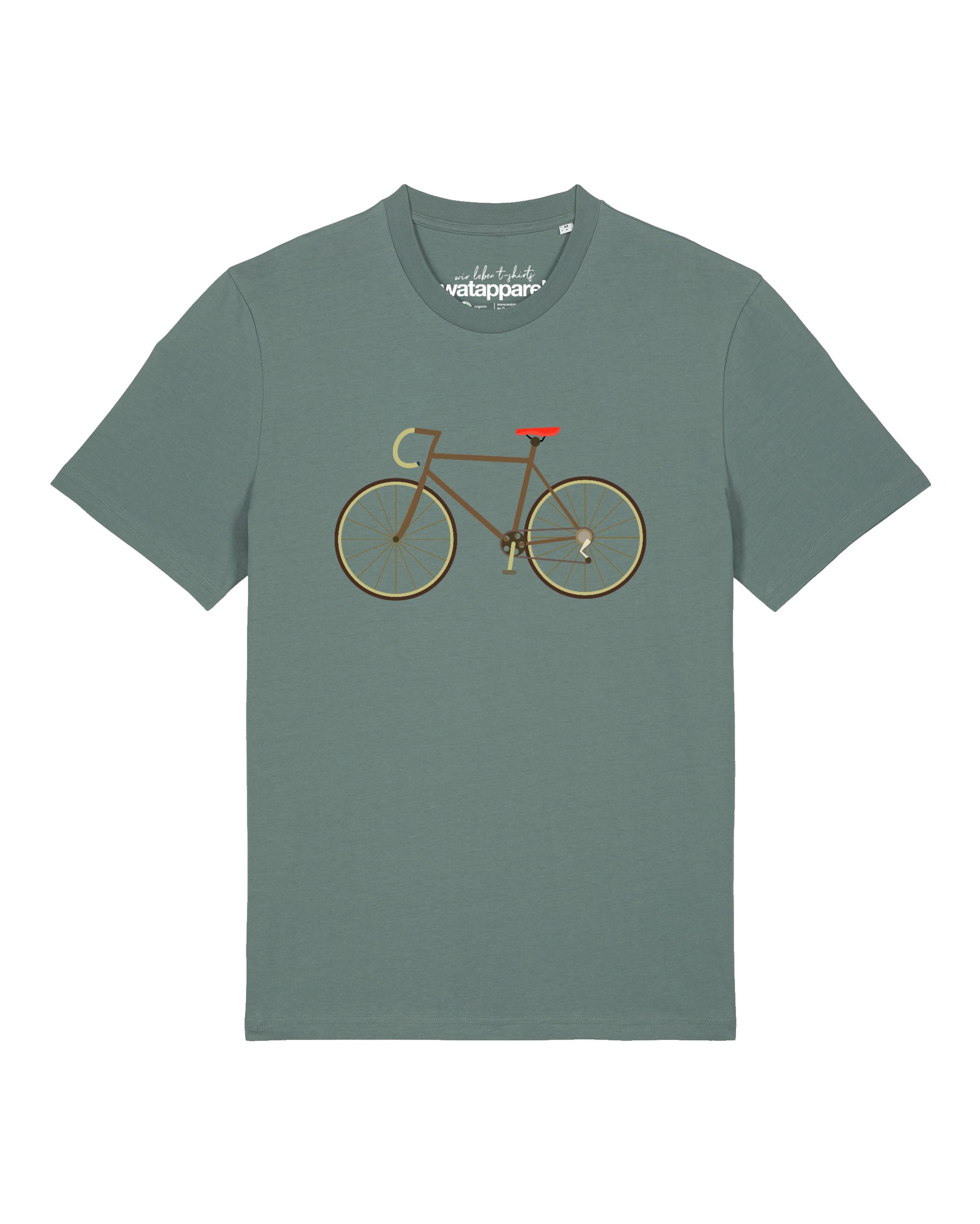 T-Shirt 'Fahrrad' Watapparel en vert : devant