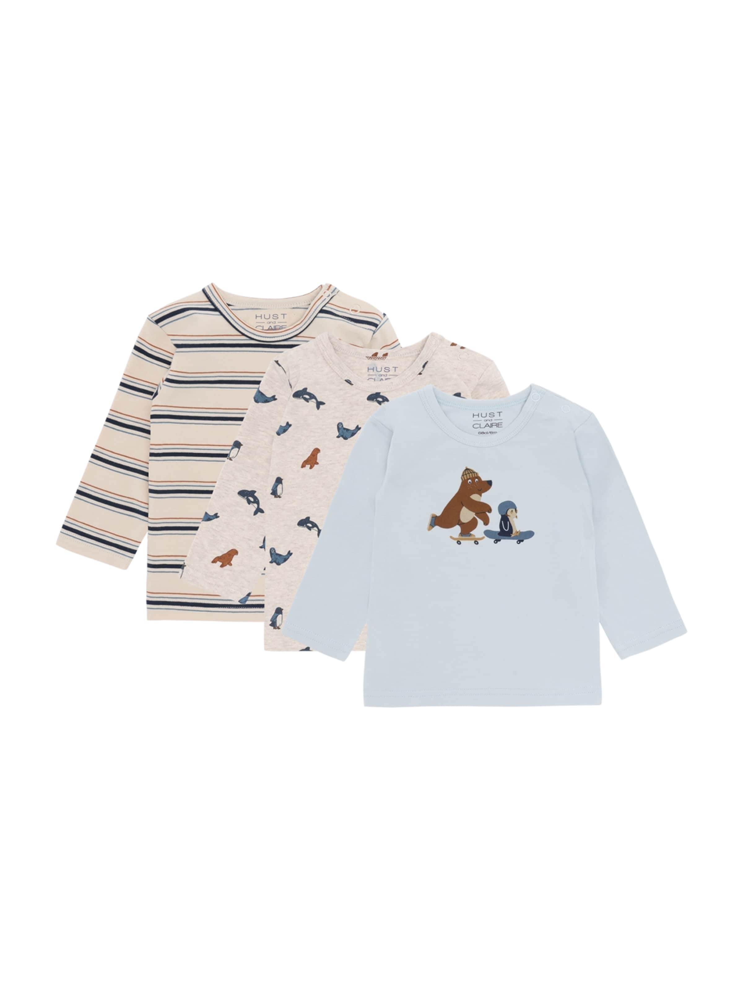 Maglietta 'Albert Skater' di Hust & Claire in beige: frontale