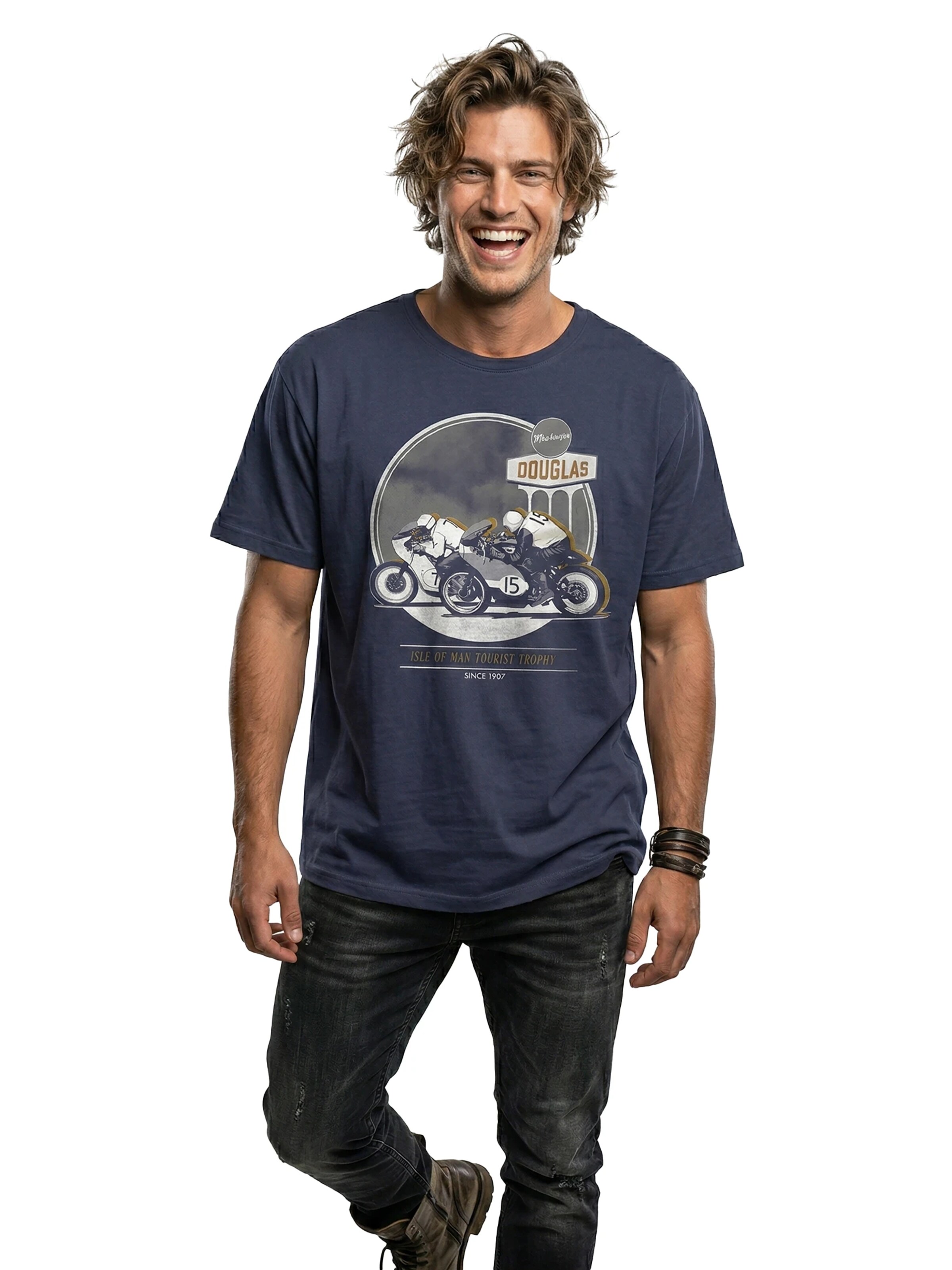 MAKAYA Shirt 'Isle of Man' in Blue