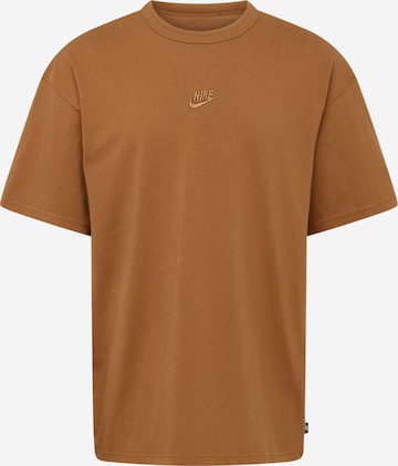 Nike Sportswear Μπλουζάκι 'Essential' σε καφέ: μπροστά