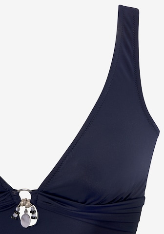 BRUNO BANANI Bustier Badeanzug in Blau