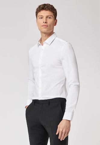 ROY ROBSON Slim Fit Businesshemd in Weiß