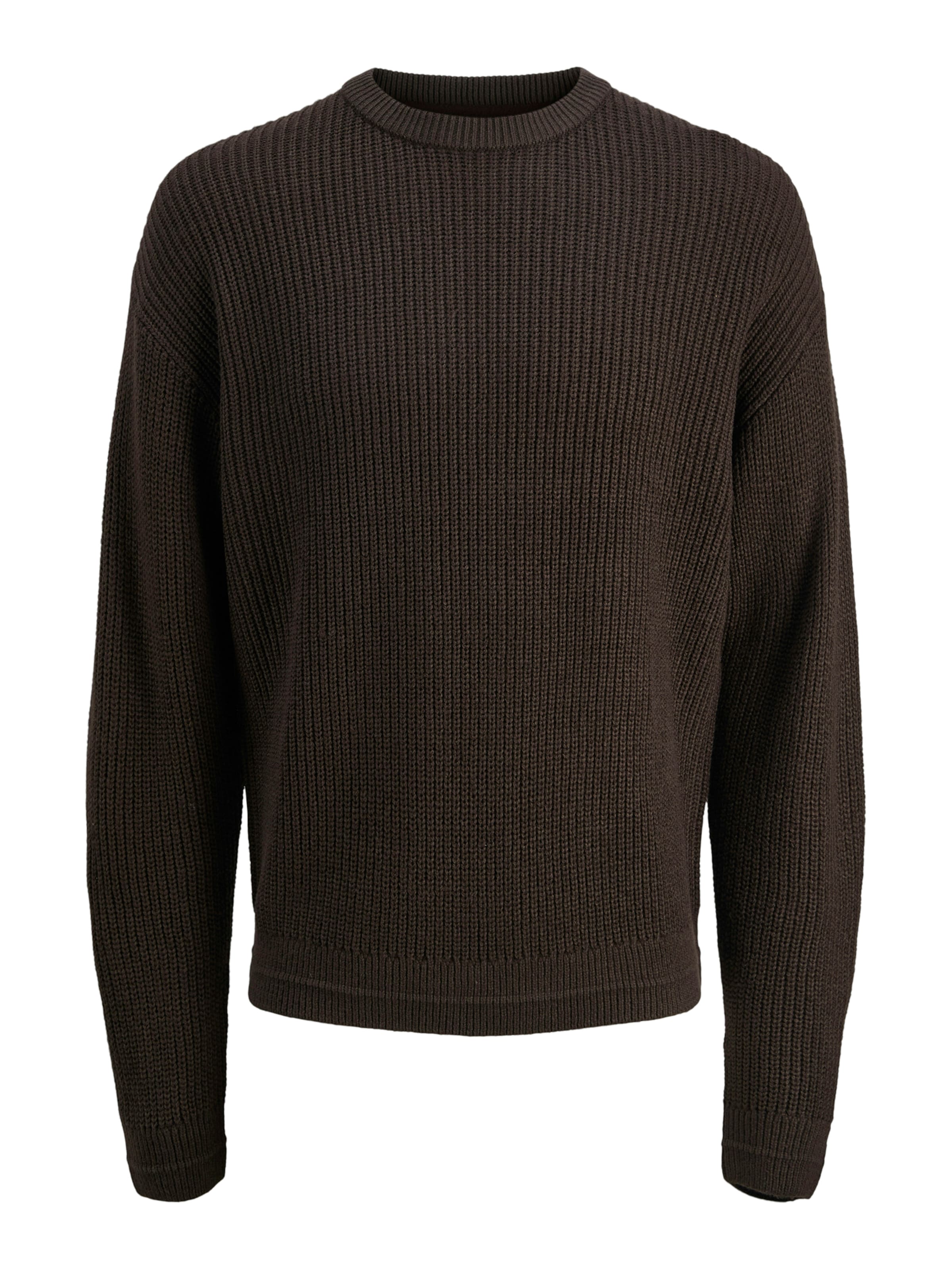 JACK & JONES Sweater 'Kaito' in Brown: front