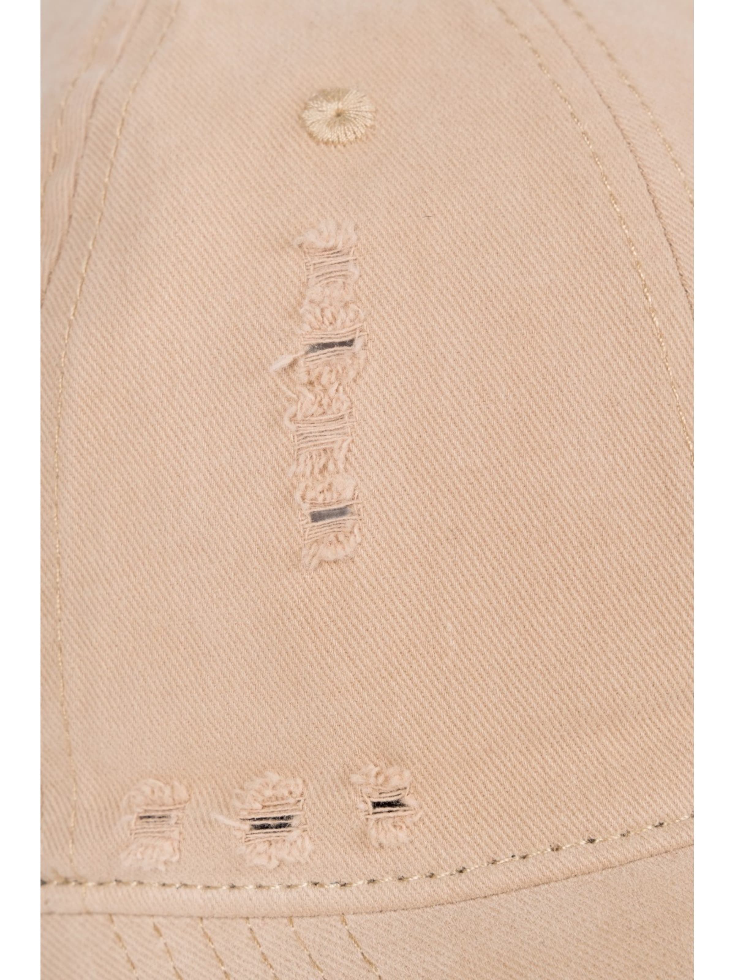 styleBREAKER Cap 'Baseball Cap Destroyed Look' in Brown