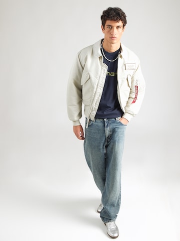 Carhartt WIP Póló 'Script' - kék