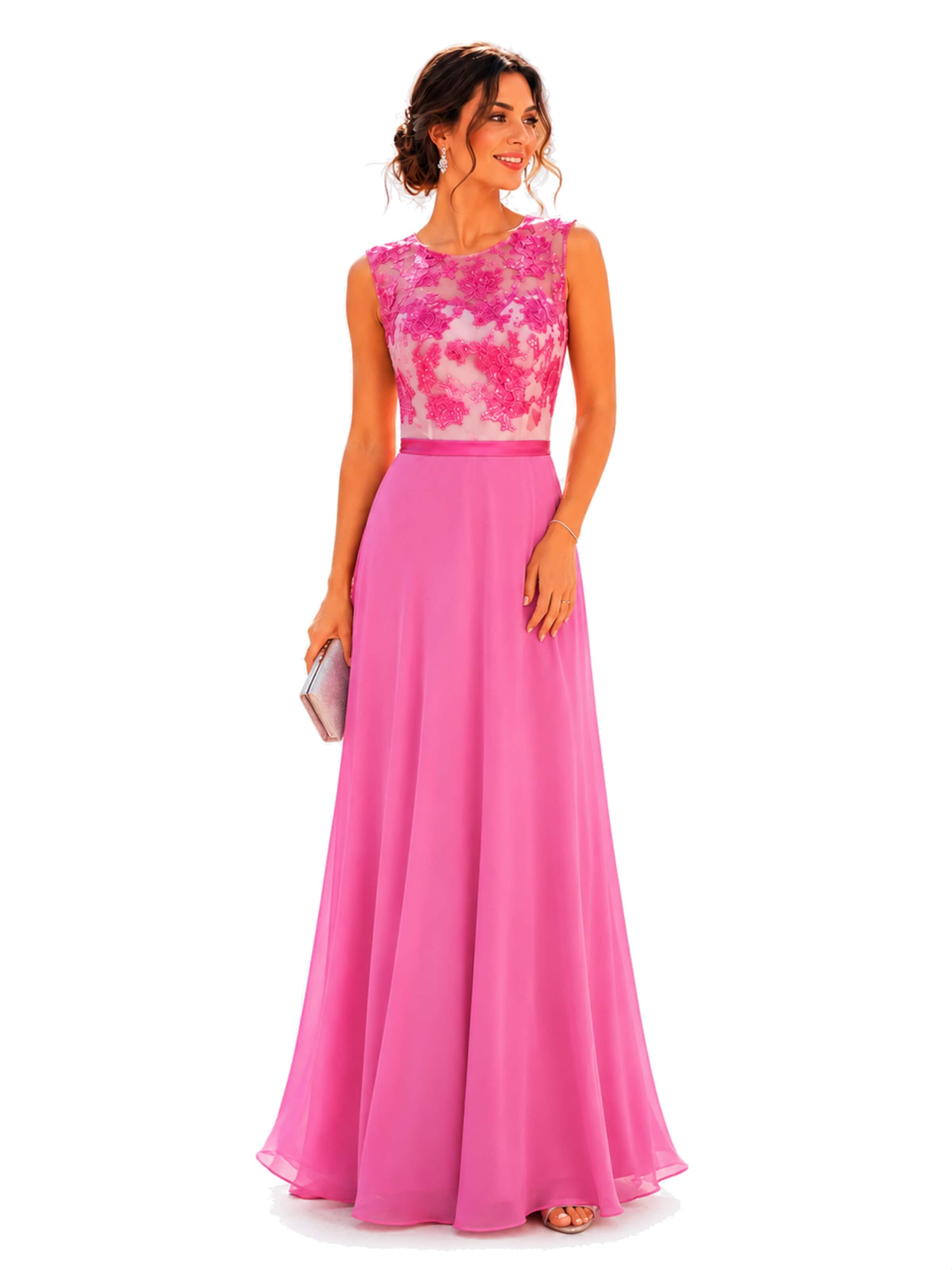 Robe de cocktail Atelier Jeanne en rouge : devant