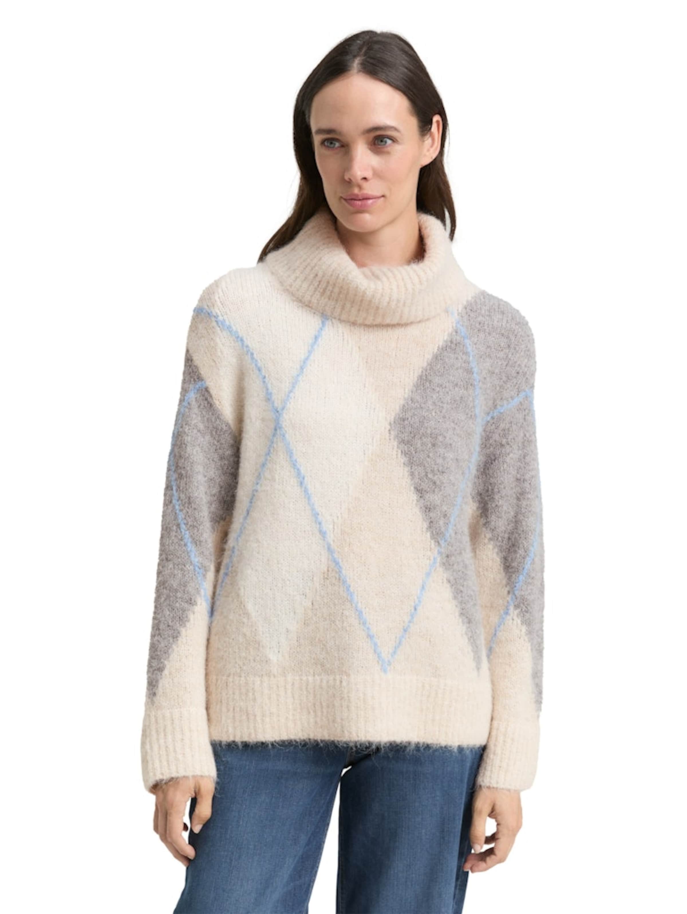 TOM TAILOR Sveter - Béžová: predná strana