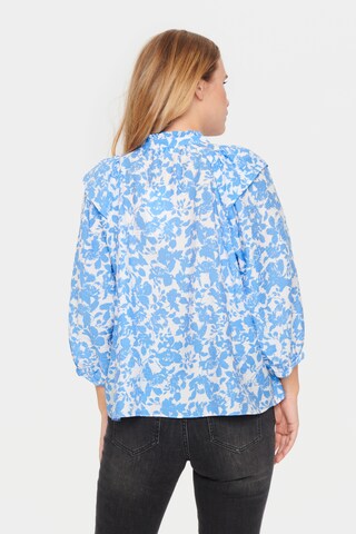 SAINT TROPEZ Blouse 'Daphne' in Blauw