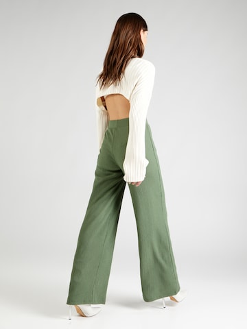 ABOUT YOU Loose fit Trousers 'Emina' in Green