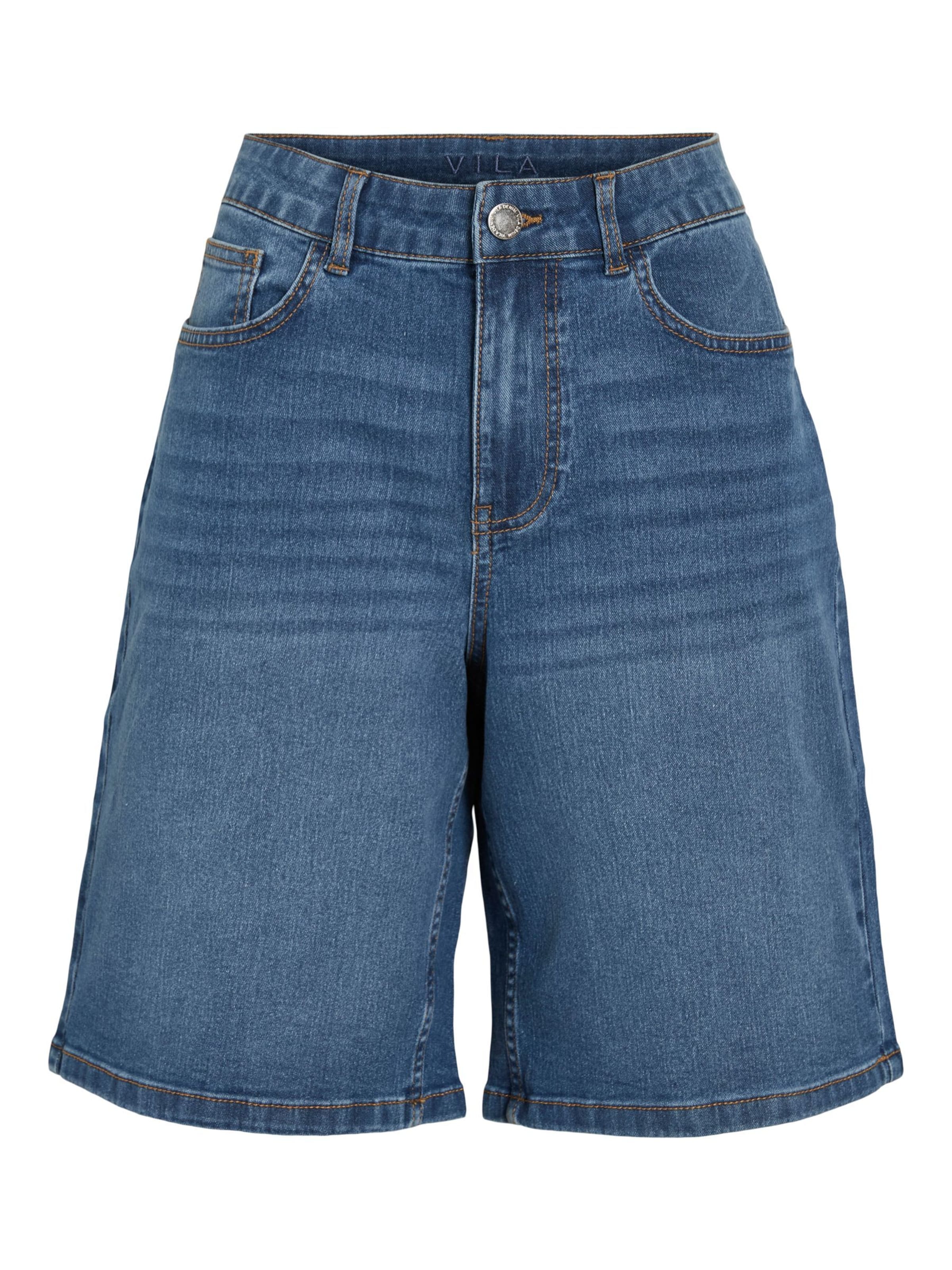 regular Pantaloni 'Vinus' di VILA in blu: frontale