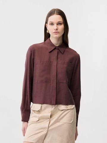 T-shirt adl en violet : devant