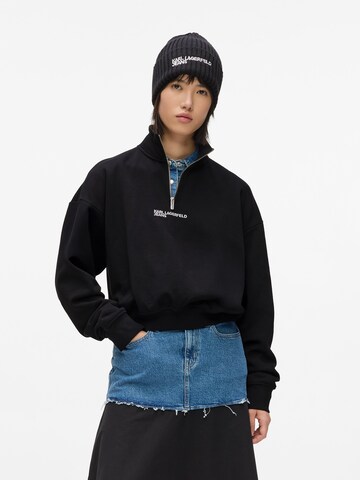 Sweat-shirt KARL LAGERFELD JEANS en noir : devant