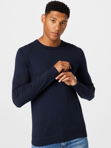 TOM TAILOR Sweater in Blue: front