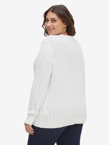 SHEEGO Pullover in Weiß