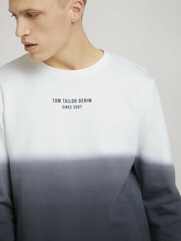 TOM TAILOR DENIM Sweatshirt in Blue