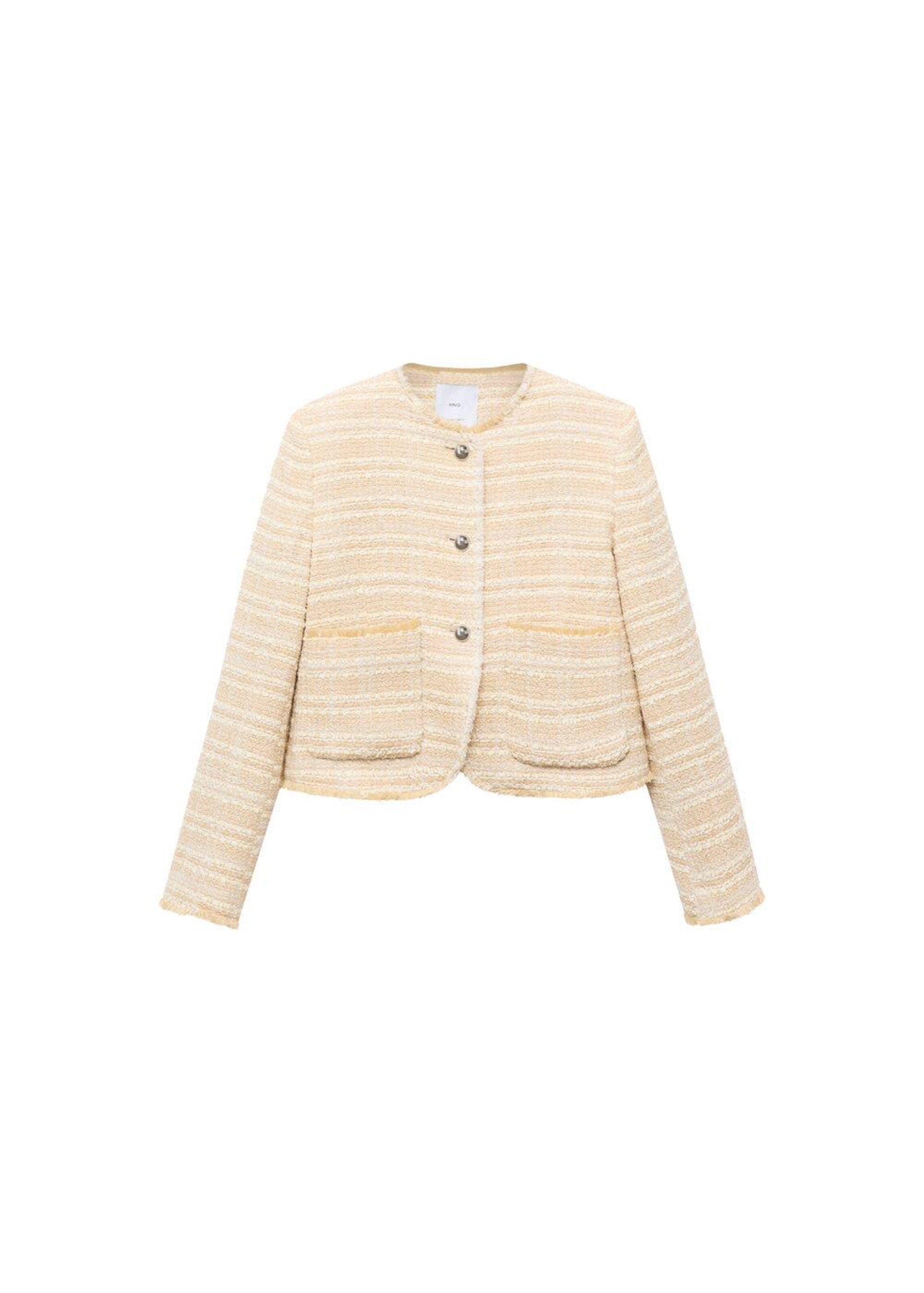 MANGO Between-Season Jacket 'Anne' in Beige: front