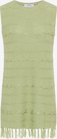 usha FESTIVAL Knitted dress in Green: front