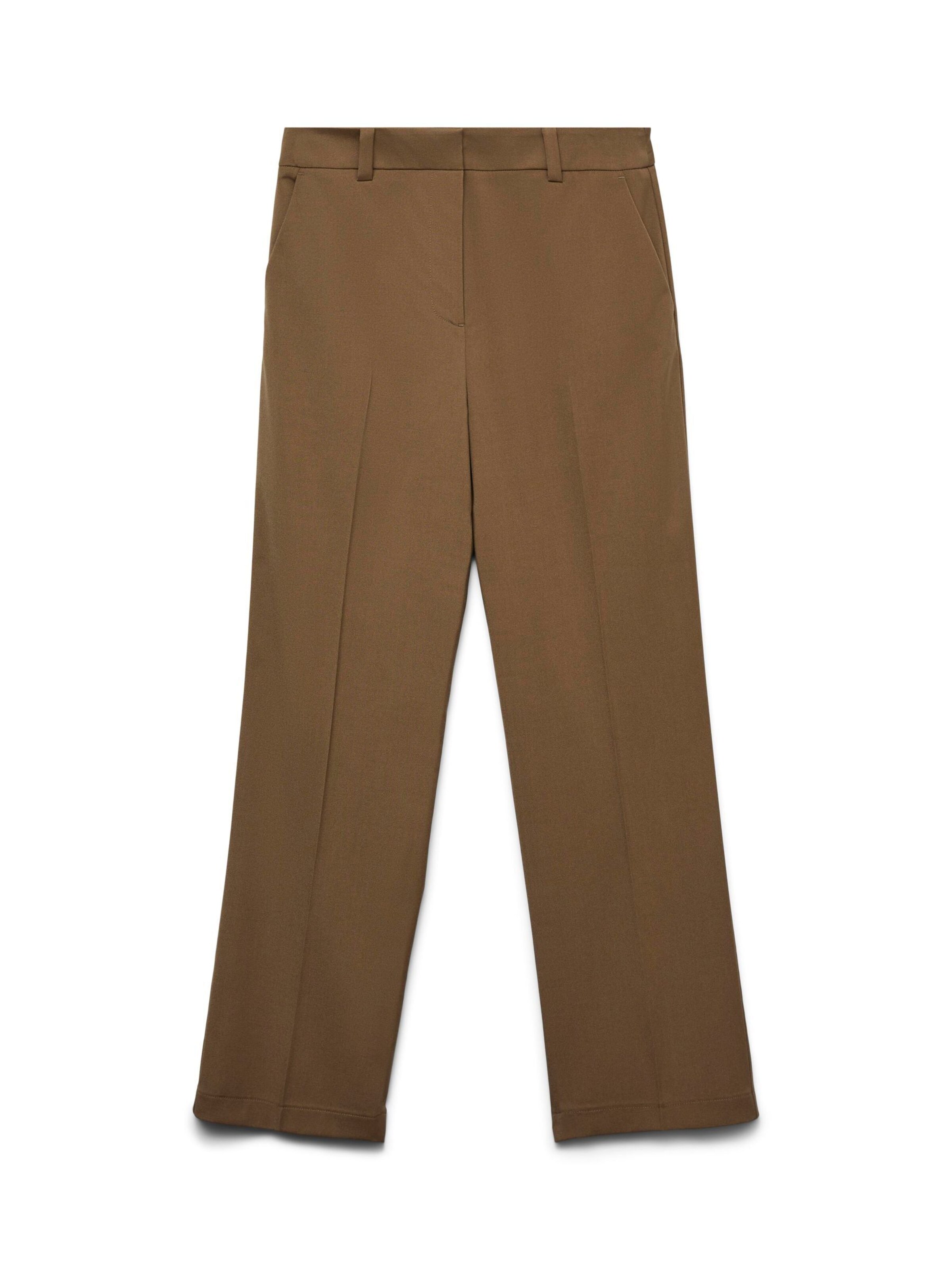 Regular Pantalon à pince 'AWTEELA' VERO MODA en marron : devant