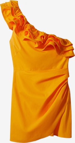 MANGO Sukienka koktajlowa 'Honey' w kolorze pomarańczowy: przód