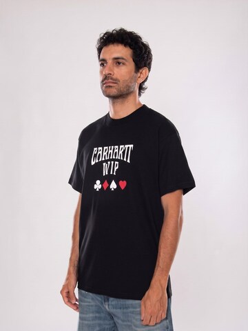 Carhartt WIP Shirt 'S/S DECK T-SHIRT BLACK' in Zwart: voorkant