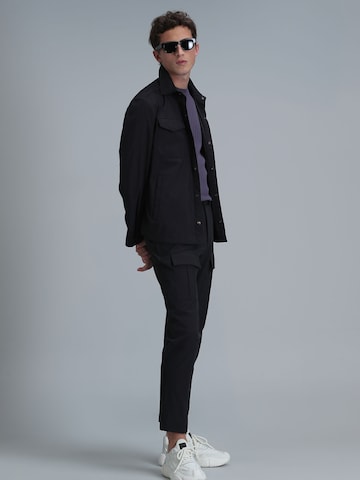 Coupe slim Pantalon Lufian en noir