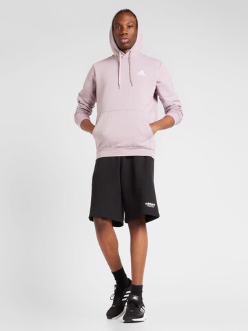 ADIDAS SPORTSWEAR Športová mikina 'Essentials Fleece' - fialová