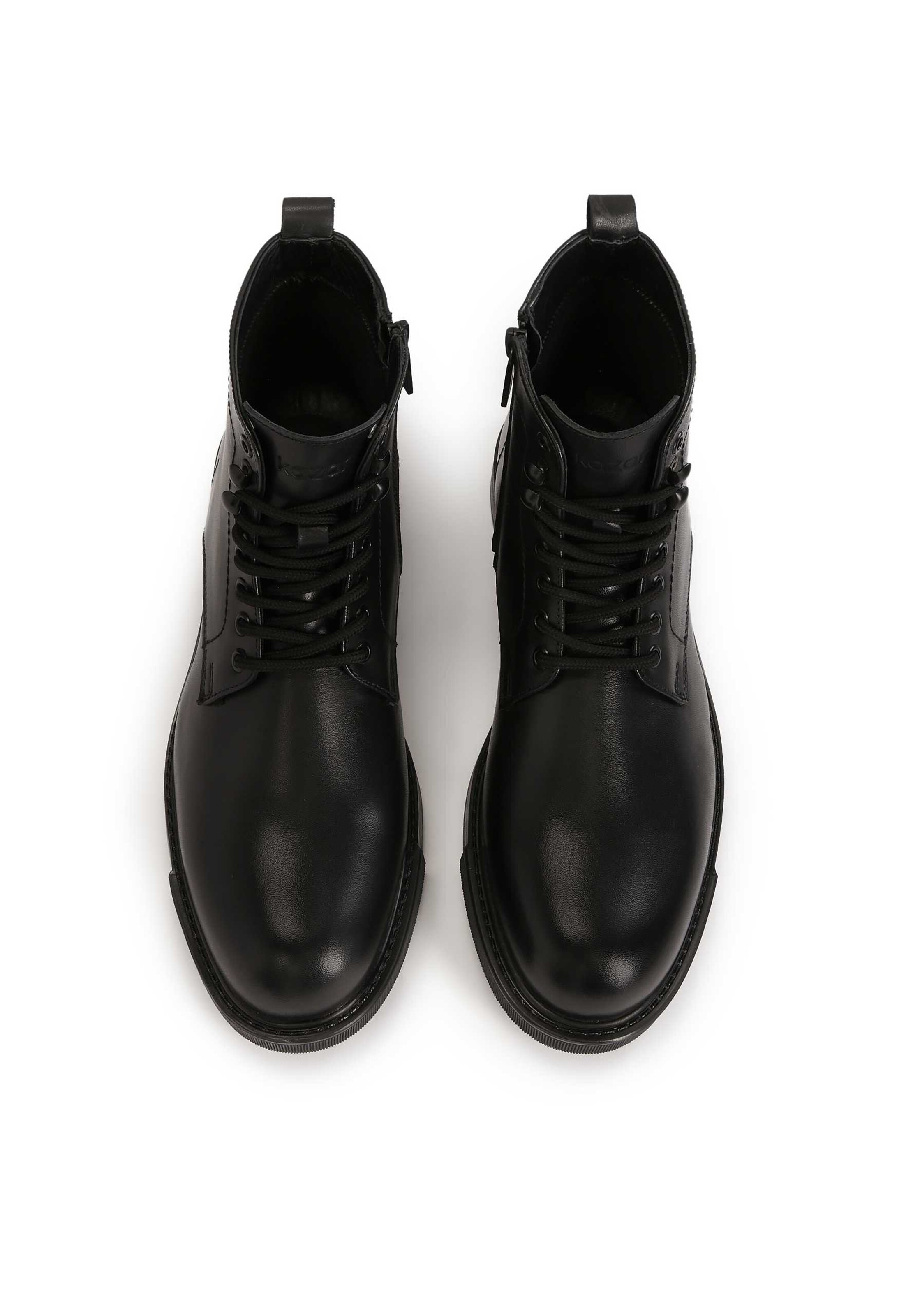 melns Kazar Klasiskie šņorzābaki