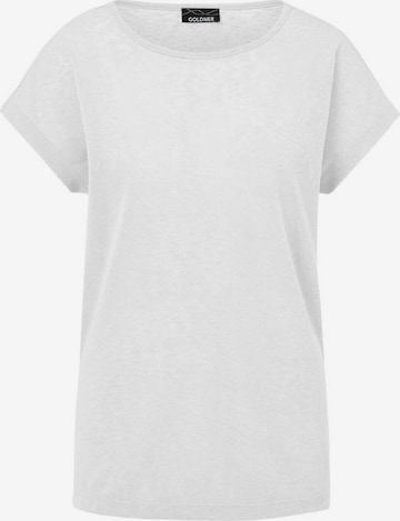 Goldner Shirt in Weiß: Vorderseite