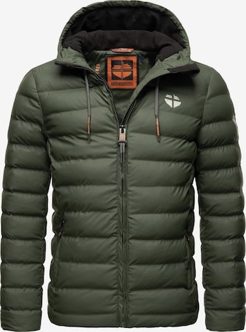 STONE HARBOUR Winter jacket 'Zaharoo' in Green: front