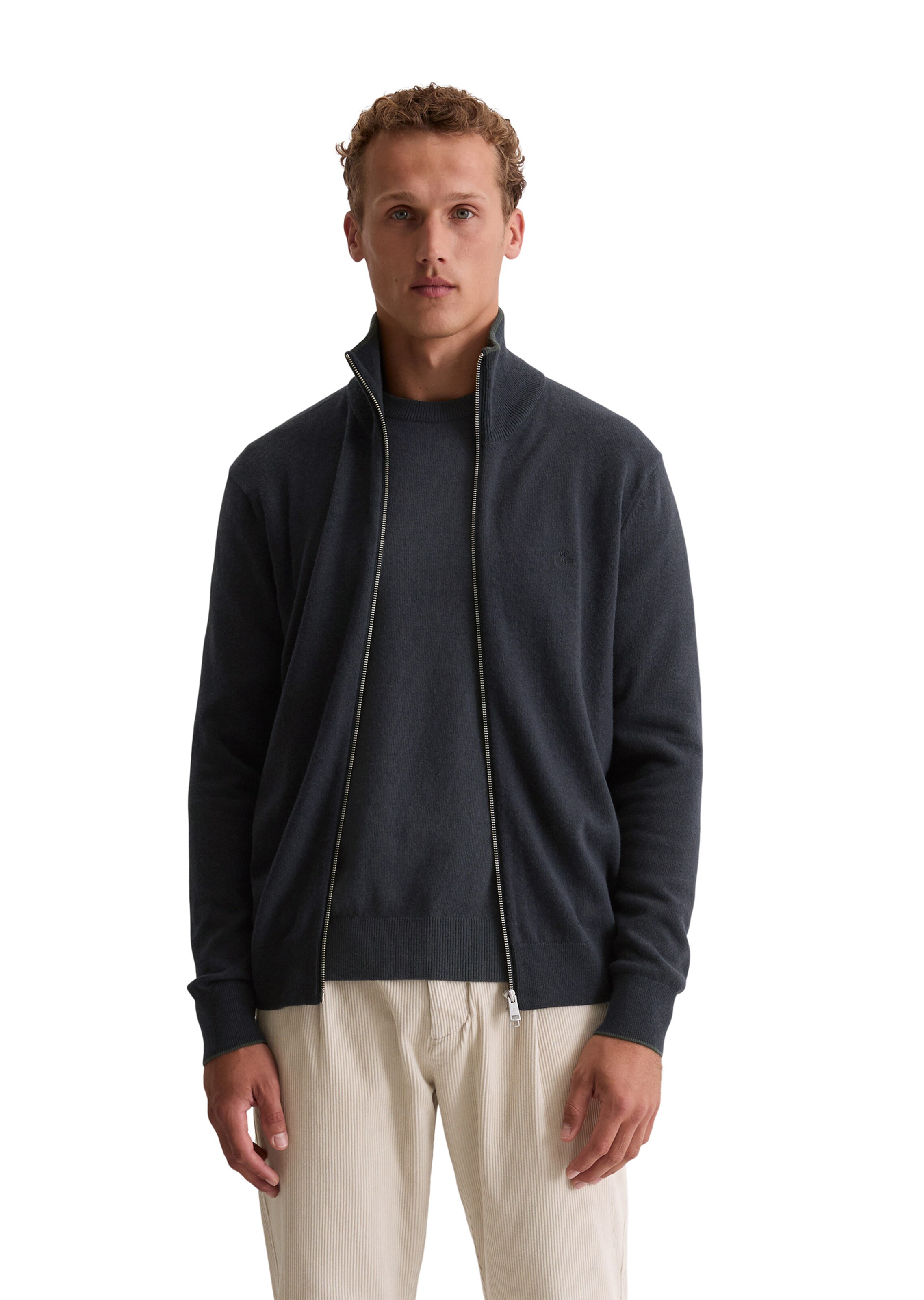 Marc O'Polo Knit cardigan in Blue: front