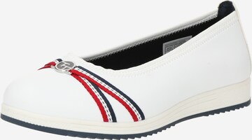 TOM TAILOR Ballet Flats in White: front