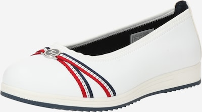 TOM TAILOR Ballerines en bleu marine / rouge / blanc, Vue avec produit