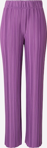 Gina Tricot - Regular Calças 'Dani' em roxo: frente