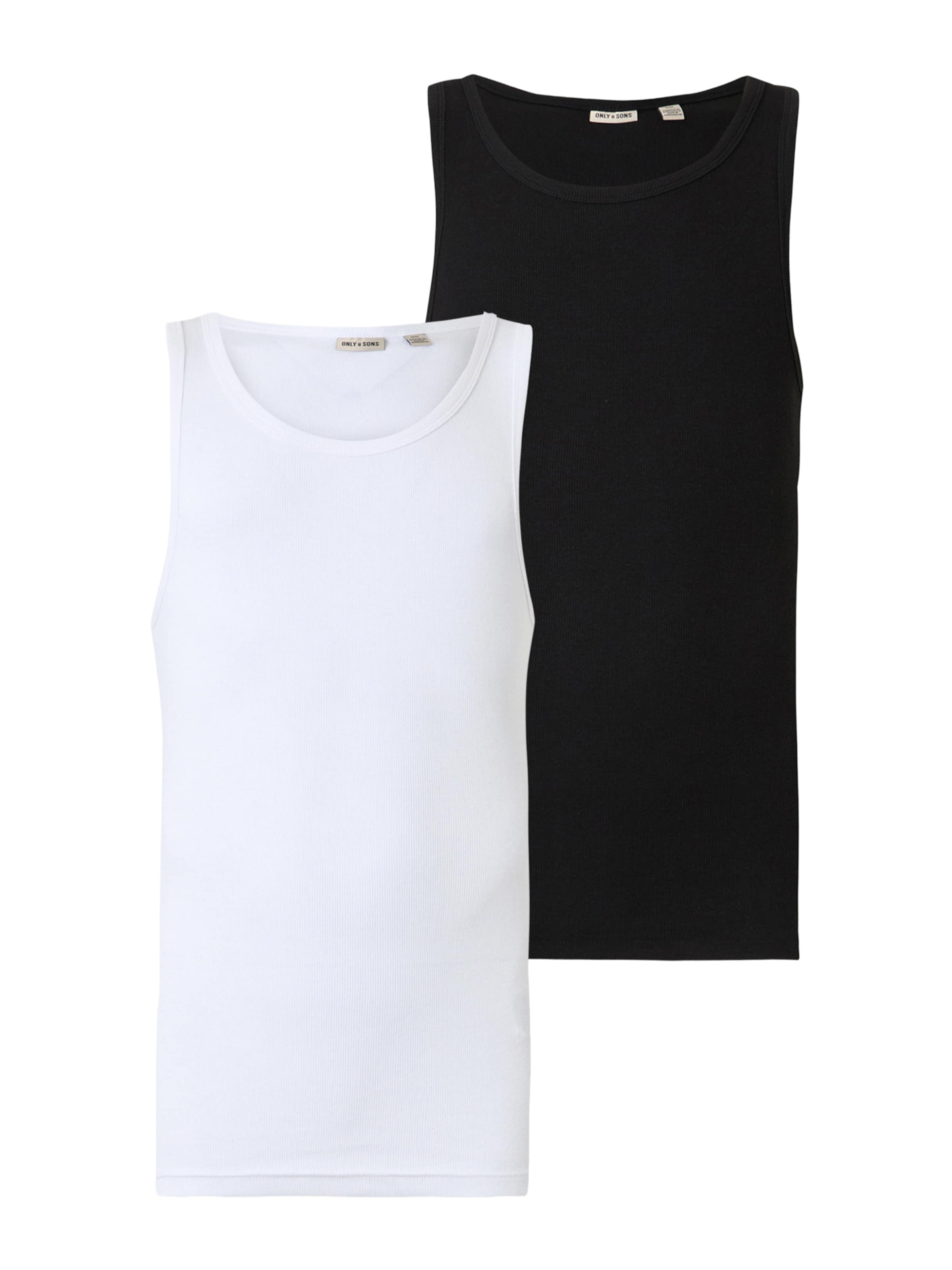 Only & Sons Shirt 'ONSTANNER' in Black / White, Item view